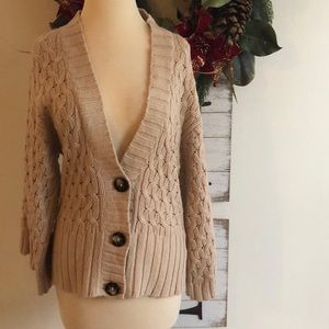 Old navy crochet details cardigan button medium